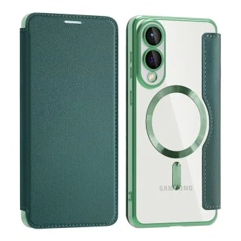 Кейс за Samsung Galaxy S25 Edge - SmartMag Book Case - Зелен