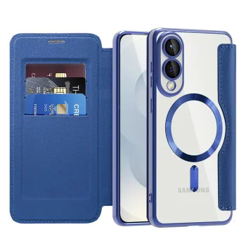 Кейс за Samsung Galaxy S25 Edge - SmartMag Book Case - син