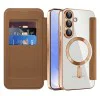 Кейс за Samsung Galaxy S25 Plus - SmartMag Book Case - Кафяв