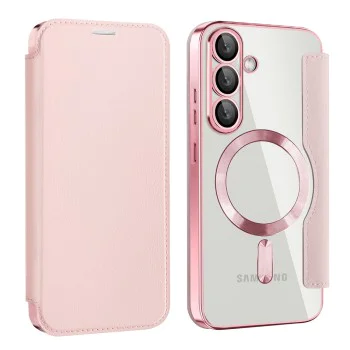 Кейс за Samsung Galaxy S25 Plus - SmartMag Book Case - Розов
