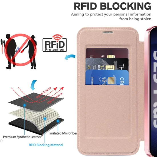 Кейс за Samsung Galaxy S25 Plus - SmartMag Book Case - Розов