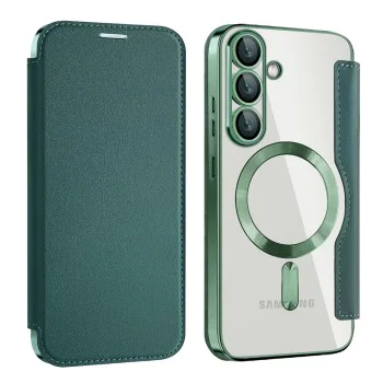 Кейс за Samsung Galaxy S25 Plus - SmartMag Book Case - Зелен