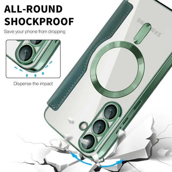 Кейс за Samsung Galaxy S25 Plus - SmartMag Book Case - Зелен
