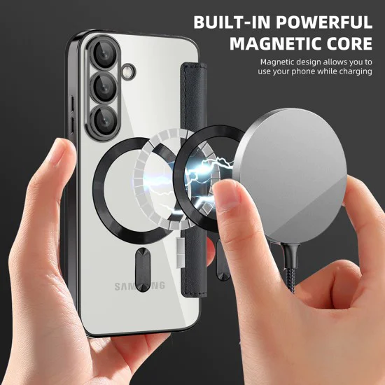 Кейс за Samsung Galaxy S25 Plus - SmartMag Book Case - черен