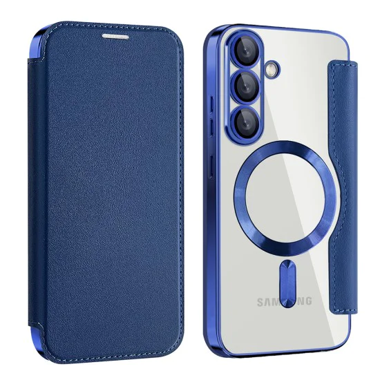 Кейс за Samsung Galaxy S25 Plus - SmartMag Book Case - син