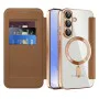 Кейс за Samsung Galaxy S25 - SmartMag Book Case - Кафяв