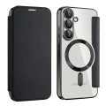 Кейс за Samsung Galaxy S25 - SmartMag Book Case - черен