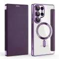 Кейс за Samsung Galaxy S25 Ultra - SmartMag Book Case - Лилав