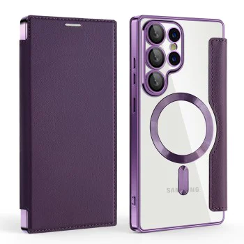 Кейс за Samsung Galaxy S25 Ultra - SmartMag Book Case - Лилав