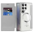 Кейс за Samsung Galaxy S25 Ultra - SmartMag Book Case - Сив