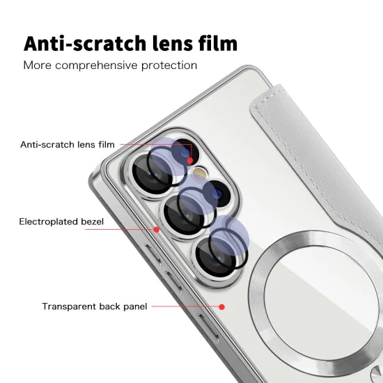 Кейс за Samsung Galaxy S25 Ultra - SmartMag Book Case - Сив