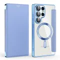 Кейс за Samsung Galaxy S25 Ultra - SmartMag Book Case - Светло син