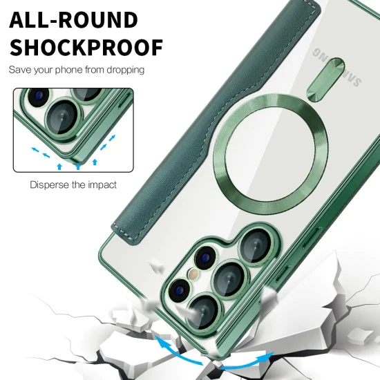Кейс за Samsung Galaxy S25 Ultra - SmartMag Book Case - Зелен