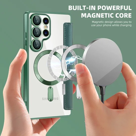 Кейс за Samsung Galaxy S25 Ultra - SmartMag Book Case - Зелен