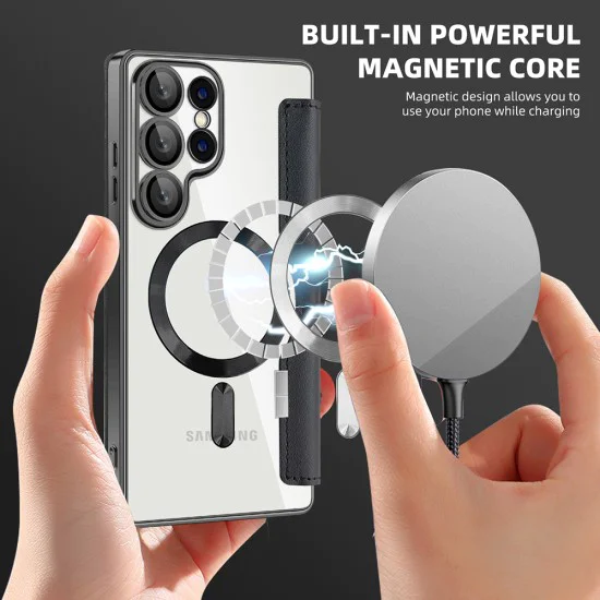 Кейс за Samsung Galaxy S25 Ultra - SmartMag Book Case - черен
