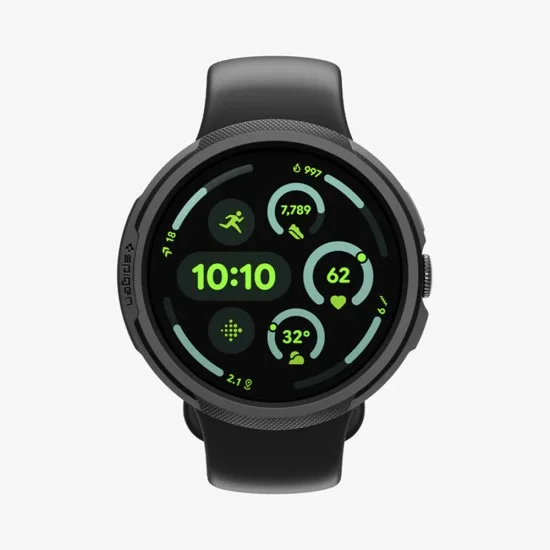 Кейс Spigen Liquid Air (ACS11222) - Google Pixel Watch 4 45mm - Черен