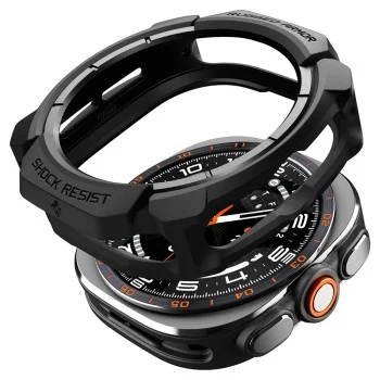 Кейс Spigen Rugged Armor (ACS11611) - Samsung Galaxy Watch Ultra 2 - Черен