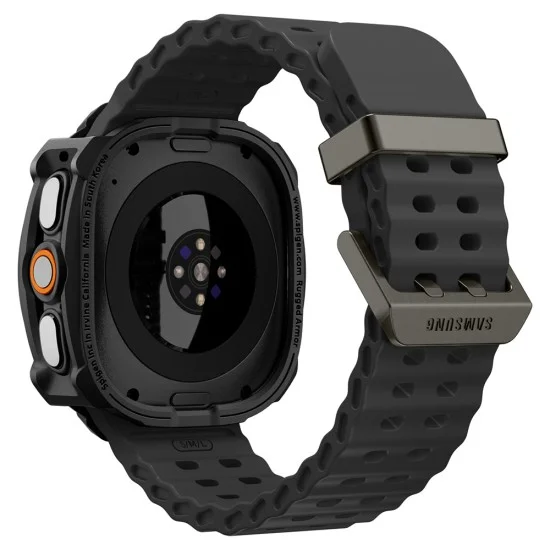 Кейс Spigen Rugged Armor (ACS11611) - Samsung Galaxy Watch Ultra 2 - Черен