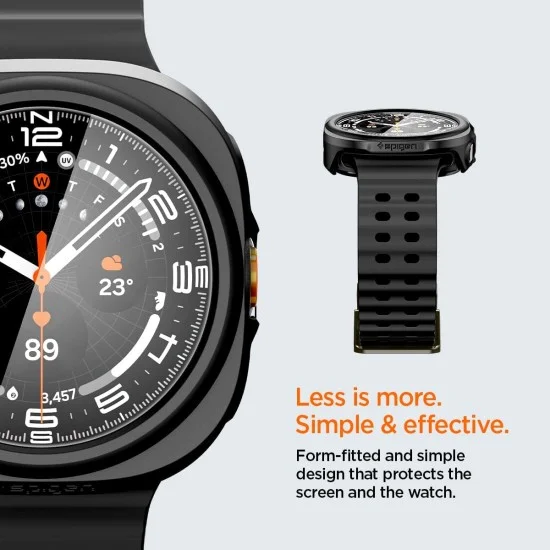 Кейс Spigen Thin Fit 360 (ACS11609) - Samsung Galaxy Watch Ultra 2 - Черен