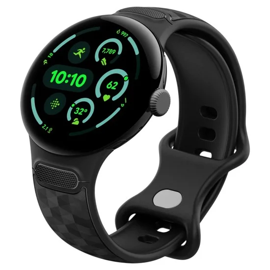 Кейс с каишка Spigen Parallax (AMP10192) - Google Pixel Watch 5 / Watch 4 / Watch 3 45mm - Матово черен