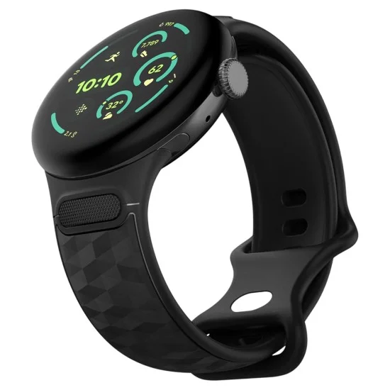 Кейс с каишка Spigen Parallax (AMP10192) - Google Pixel Watch 5 / Watch 4 / Watch 3 45mm - Матово черен