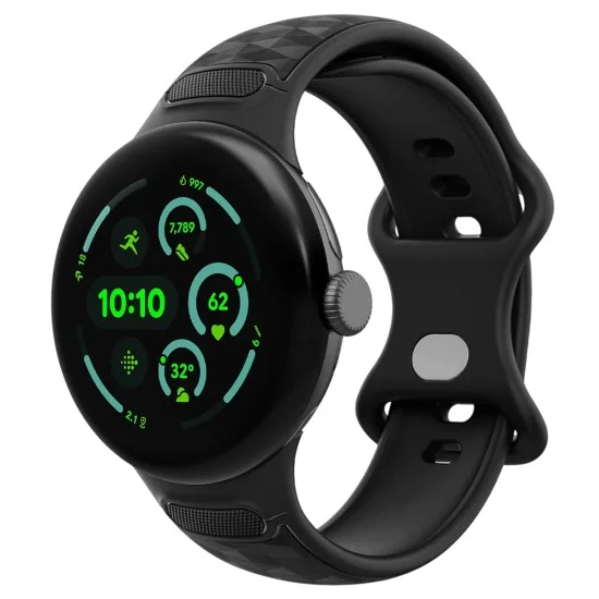 Кейс с каишка Spigen Parallax (AMP10192) - Google Pixel Watch 5 / Watch 4 / Watch 3 45mm - Матово черен