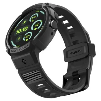 Кейс с каишка Spigen Rugged Armor Pro (ACS11223) - Google Pixel Watch 5 45mm / Watch 4 45mm - Черен