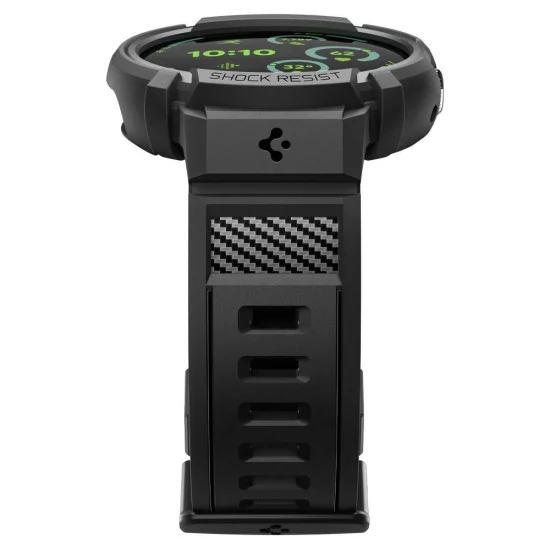 Кейс с каишка Spigen Rugged Armor Pro (ACS11223) - Google Pixel Watch 5 45mm / Watch 4 45mm - Черен