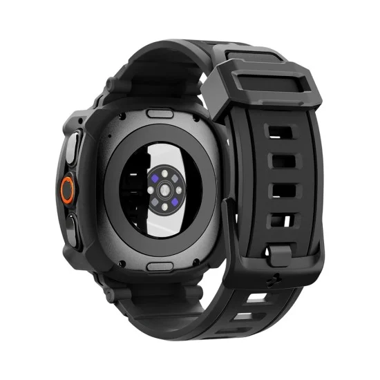 Кейс с каишка Spigen Rugged Armor Pro (ACS11612) - Samsung Galaxy Watch Ultra 2 - Черен