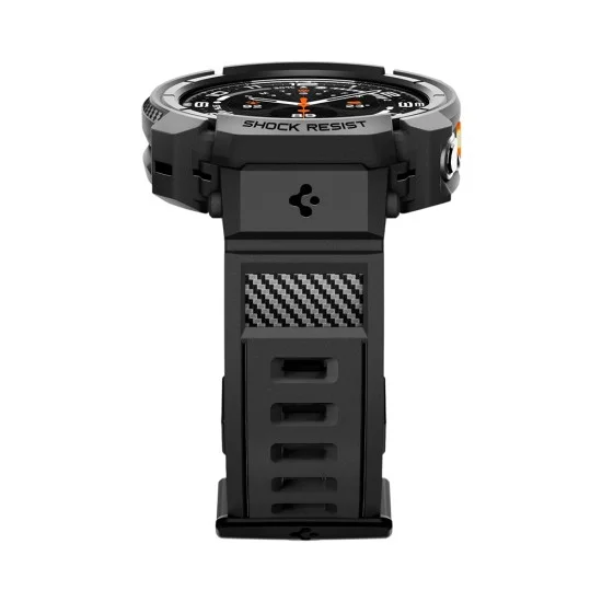 Кейс с каишка Spigen Rugged Armor Pro (ACS11612) - Samsung Galaxy Watch Ultra 2 - Черен
