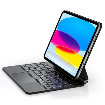 Клавиатура с магнитен капак – ESR Rebound Magnetic Keyboard – iPad 10 (2022) / iPad 11 (2025) – Тъмносива