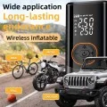 Компресор за кола Techsuit AirXpert Pro (AI2) - безжичен, с фенерче, LED дисплей, 1500mAh - Черен
