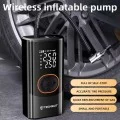 Компресор за кола Techsuit AirXpert Pro (AI2) - безжичен, с фенерче, LED дисплей, 1500mAh - Черен