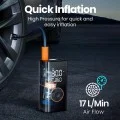 Компресор за кола Techsuit GoInflate (AI1) - безжичен, с фенерче, 4000mAh, външна батерия, 17L/min дебит, 150PSI - Черен