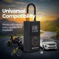 Компресор за кола Techsuit GoInflate (AI1) - безжичен, с фенерче, 4000mAh, външна батерия, 17L/min дебит, 150PSI - Черен