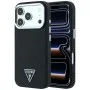 Кожен калъф Guess - Grained Triangle Logo MagSafe (GUHMP18XPGSMTLSK) - iPhone 18 Pro Max / iPhone 17 Pro Max - Черен