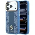 Guess - Leather 4G Stripe Round Classic Logo MagSafe (GUHMP18X6P4G4RCB) - iPhone 18 Pro Max / iPhone 17 Pro Max - Blue