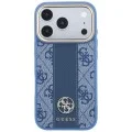 Guess - Leather 4G Stripe Round Classic Logo MagSafe (GUHMP18X6P4G4RCB) - iPhone 18 Pro Max / iPhone 17 Pro Max - Blue