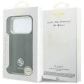 Кожен калъф Guess Leather 4G Stripe Round Classic Logo MagSafe (GUHMP18X6P4G4RCK) - iPhone 18 Pro Max / iPhone 17 Pro Max - Черен