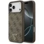 Кожен калъф Guess Leather 4G Triangle Strass MagSafe (GUHMP18XP4TDPW) - iPhone 18 Pro Max / iPhone 17 Pro Max - Кафяв