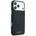 Кожен калъф Guess Leather Perforated 4G MagSafe (GUHMP18L6PS4SRGK) - iPhone 18 Pro / iPhone 17 Pro - Черен