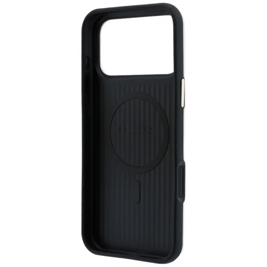Кожен калъф Guess Leather Perforated 4G MagSafe (GUHMP18L6PS4SRGP) - iPhone 18 Pro / iPhone 17 Pro - Розов