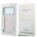 Кожен калъф Guess Leather Perforated 4G MagSafe (GUHMP18L6PS4SRGP) - iPhone 18 Pro / iPhone 17 Pro - Розов