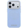 Кожен калъф Guess Leather Perforated 4G MagSafe (GUHMP18X6PS4SRGB) - iPhone 18 Pro Max / iPhone 17 Pro Max - Светлосин