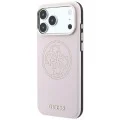 Кожен калъф Guess Leather Perforated 4G MagSafe (GUHMP18X6PS4SRGP) - iPhone 18 Pro Max / iPhone 17 Pro Max - Розов