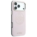 Кожен калъф Guess Leather Perforated 4G MagSafe (GUHMP18X6PS4SRGP) - iPhone 18 Pro Max / iPhone 17 Pro Max - Розов