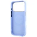 Кожен калъф Guess Leather Stripe Peony 4G MagSafe (GUHMP18L6PGSU4EB) - iPhone 18 Pro / iPhone 17 Pro - Светлосин