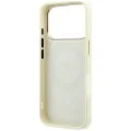 Кожен калъф Guess Leather Stripe Peony 4G MagSafe (GUHMP18L6PGSU4EE) - iPhone 18 Pro / iPhone 17 Pro - Бежов