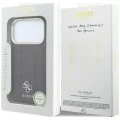 Кожен калъф Guess Leather Stripe Peony 4G MagSafe (GUHMP18L6PGSU4EU) - iPhone 18 Pro / iPhone 17 Pro - Бордо
