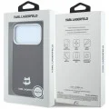 Кожен калъф Karl Lagerfeld Grained Leather Choupette Head MagSafe (KLHMP18L6PSCHLR) - iPhone 18 Pro / iPhone 17 Pro - Бордо